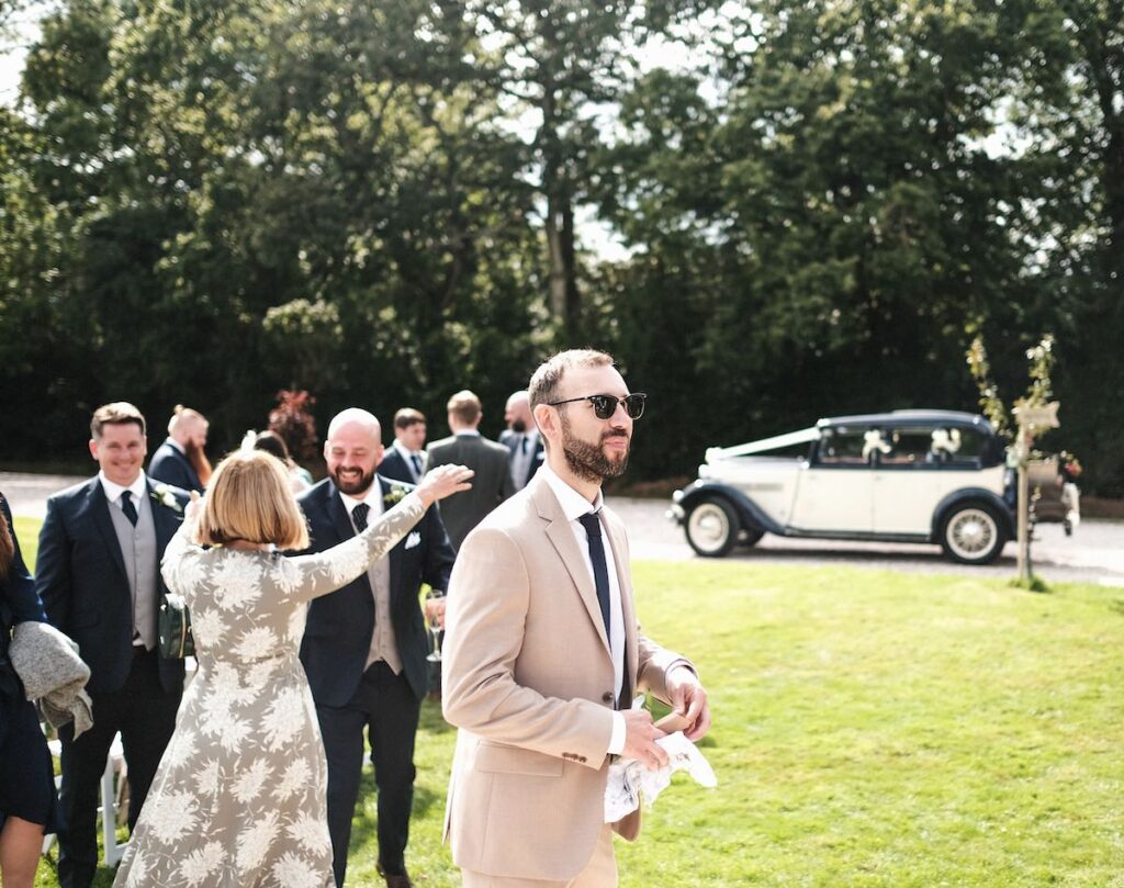 A posh wedding car