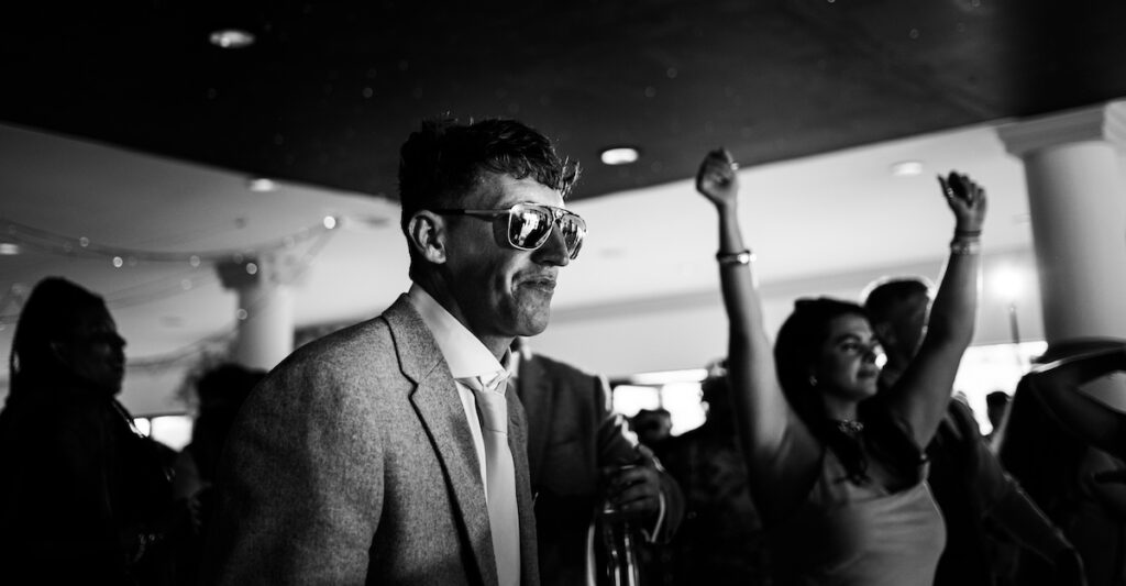 Sunglasses in black and white