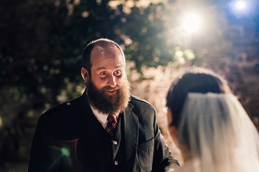 The first dance of a bride and groom