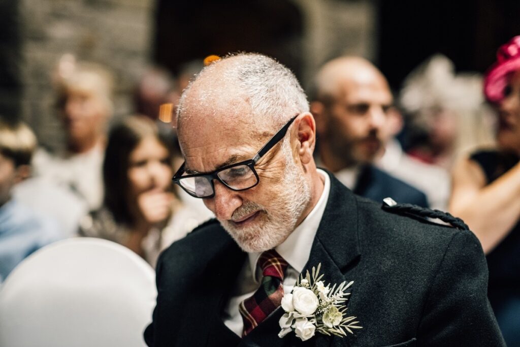 The groom's father