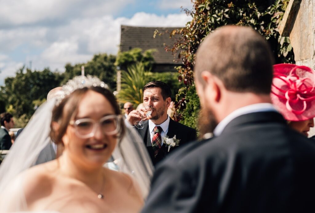 Candid wedding photography