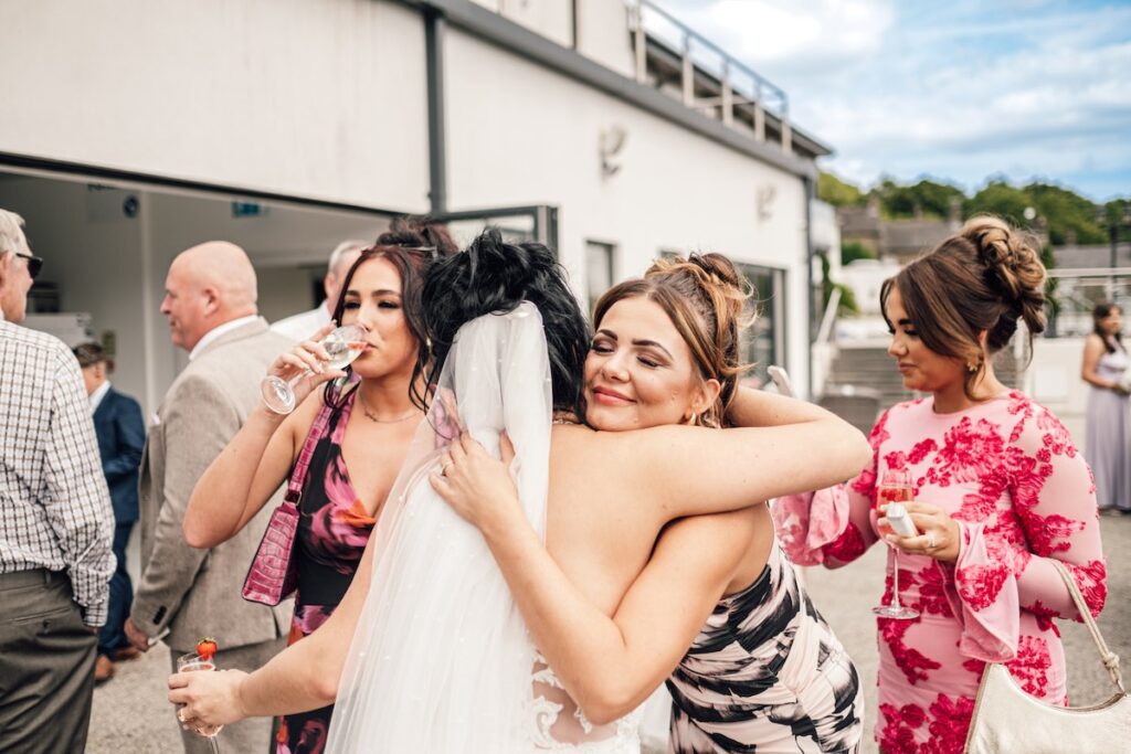 Wedding hugs